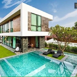 Code KRB9256 Modern House for sale with swimming pool in Chiang Mai.