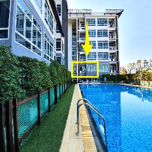 Code KRB8706 Condo with swimming pool view near Central Festival Chiang Mai 